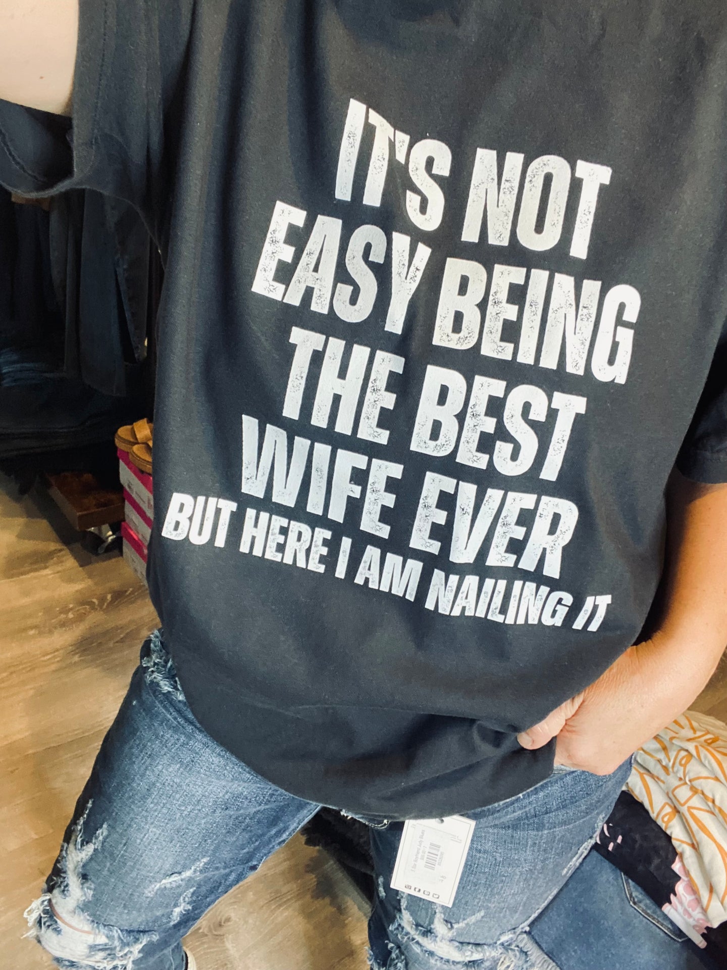 The Best Wife Vintage Wash Tee