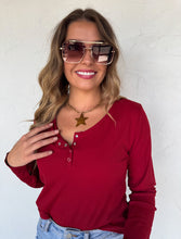 Load image into Gallery viewer, Assorted Colors Snap Henley *Preorder ETA Ship 9/30*
