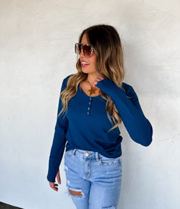Assorted Colors Snap Henley *Preorder ETA Ship 9/30*