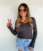 Load image into Gallery viewer, Assorted Colors Snap Henley *Preorder ETA Ship 9/30*
