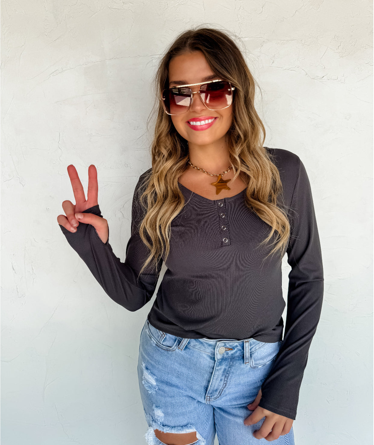 Assorted Colors Snap Henley *Preorder ETA Ship 9/30*