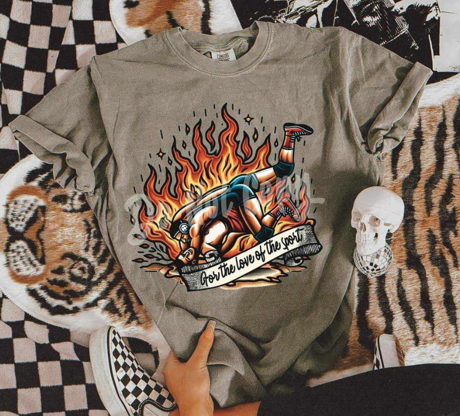 For The Love Of Wrestling Vintage Wash Tee