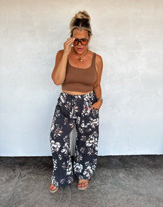Haddie Wide Leg Floral Pants *PreOrder ETA Ship 9/15*