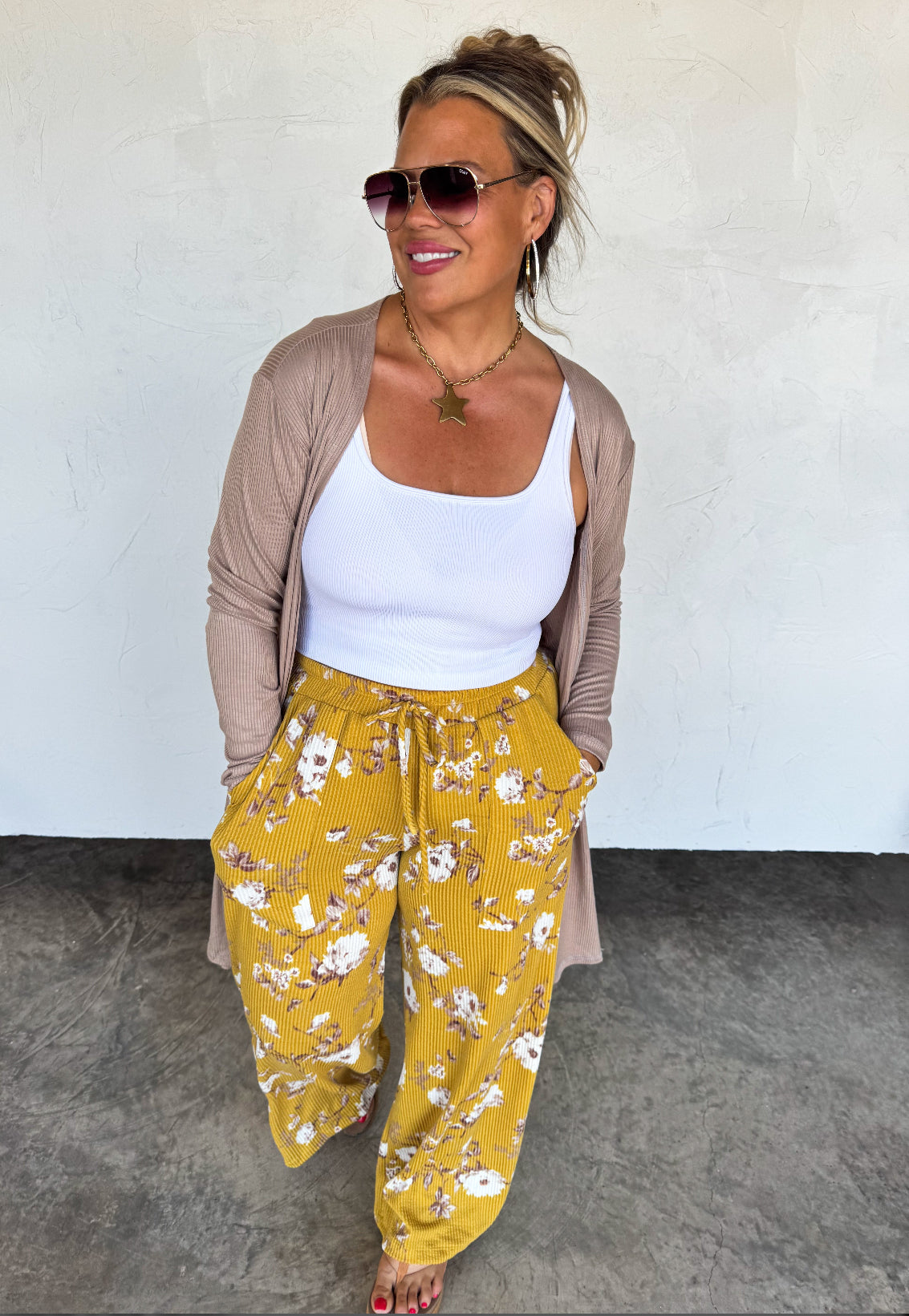 Haddie Wide Leg Floral Pants *PreOrder ETA Ship 9/15*