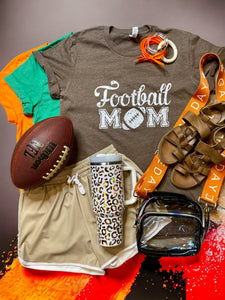 Football Mom Crew Neck Tee {16 Colors}