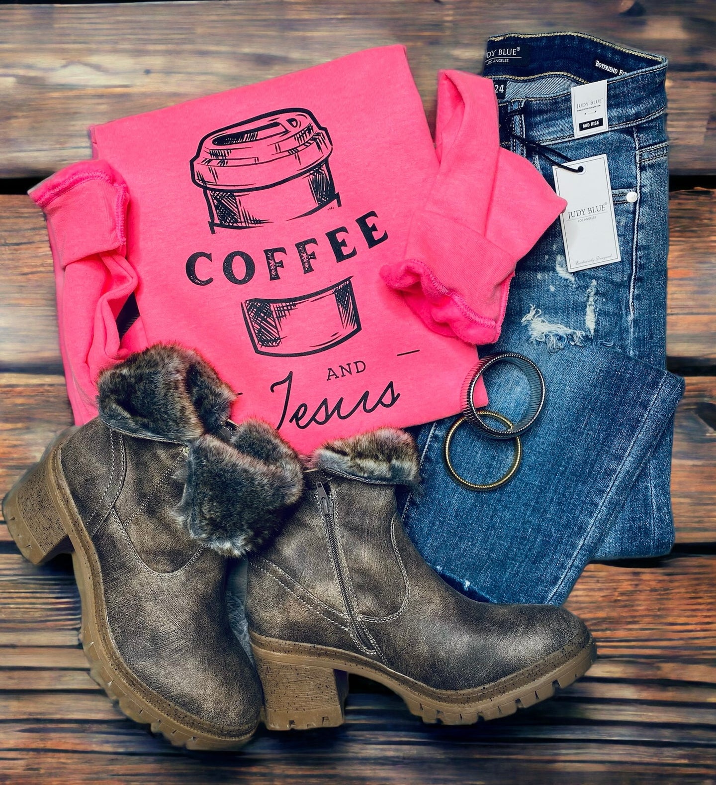 Coffee & Jesus Cozy Sweatshirt