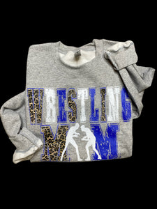 Royal Wrestling Mom Crew Neck Sweat