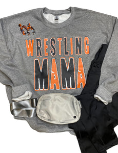 Wrestling Mama Sweat or Tee *2 Color Options*