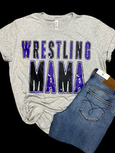 Wrestling Mama Sweat or Tee *2 Color Options*