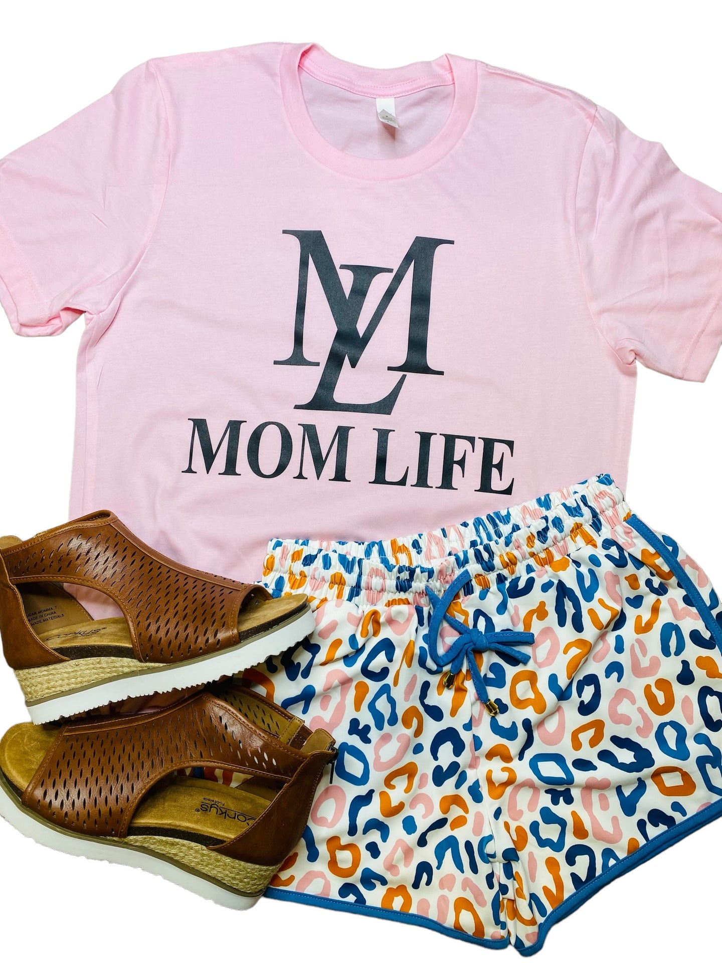 Mom Life Crew Neck Tee