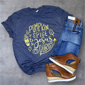 Pumpkin Spice and Jesus Christ Tee