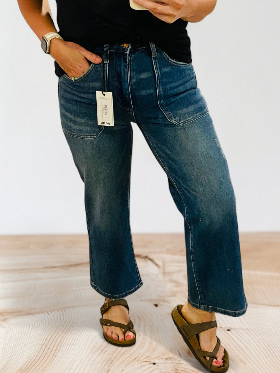 Wide Crop Judy Blue Cargo