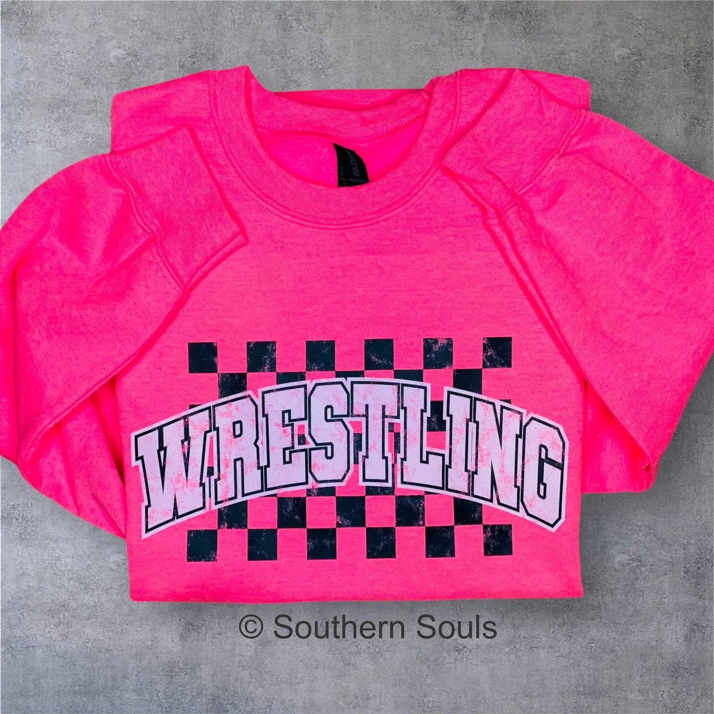 Retro Wrestling Crew Neck or Tee