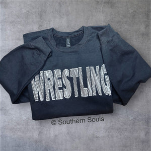 Sketch Wrestling Crew Neck or Tee