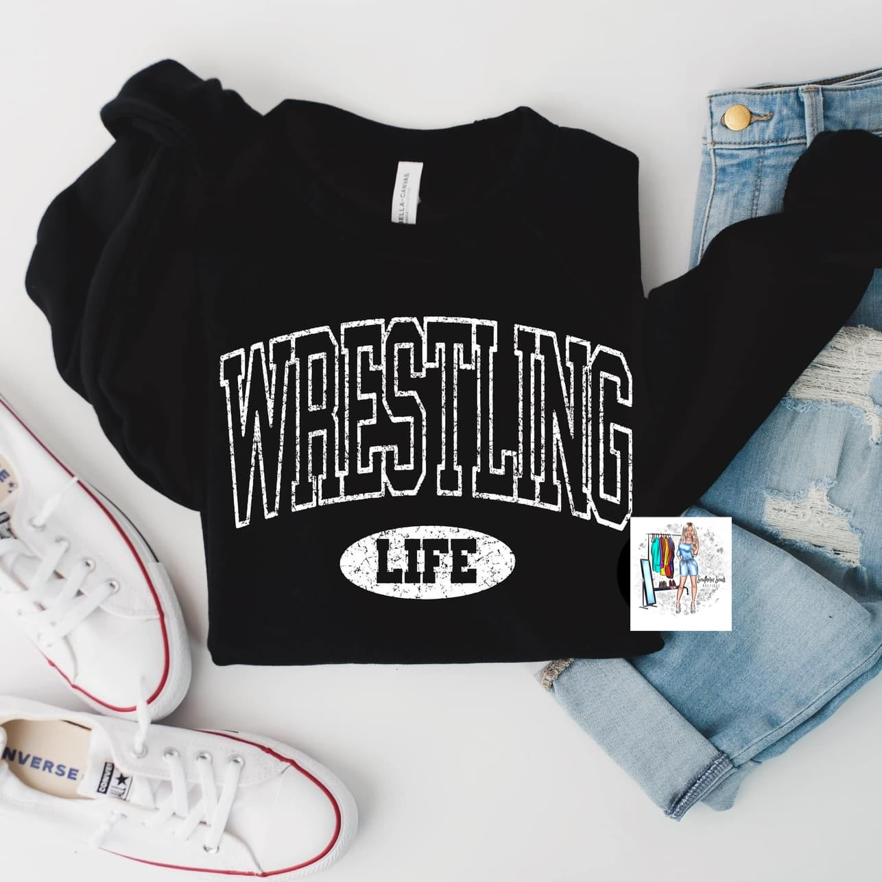 Wrestling Life Sweatshirt or Tee