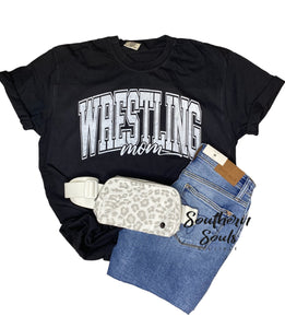 University Style Wrestling Mom Vintage Wash Tee