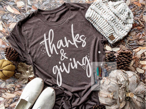 Thanks & Giving Crew Neck Tee