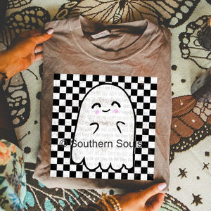 Ghostly Checkered Tee