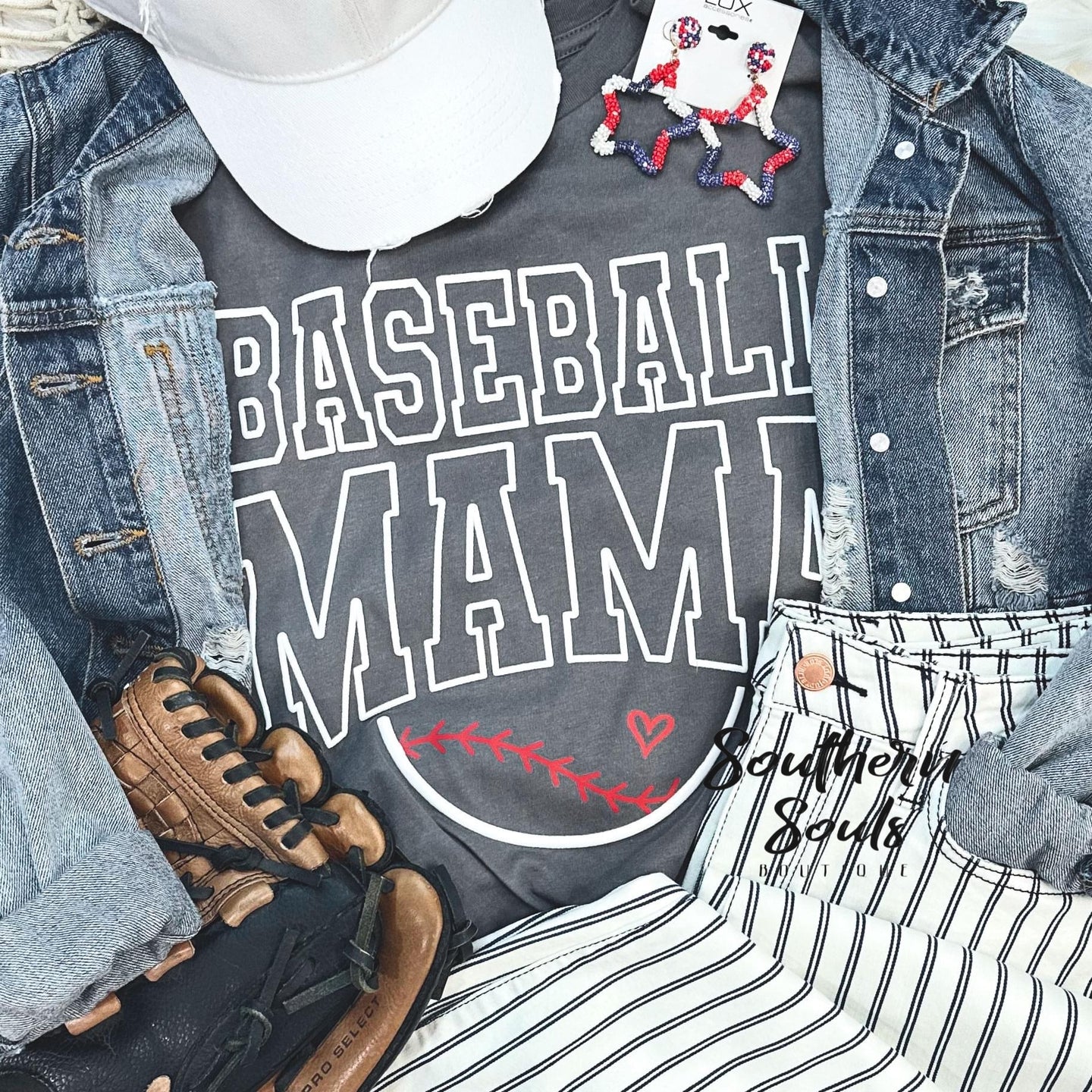 Baseball Mama Puff Tee