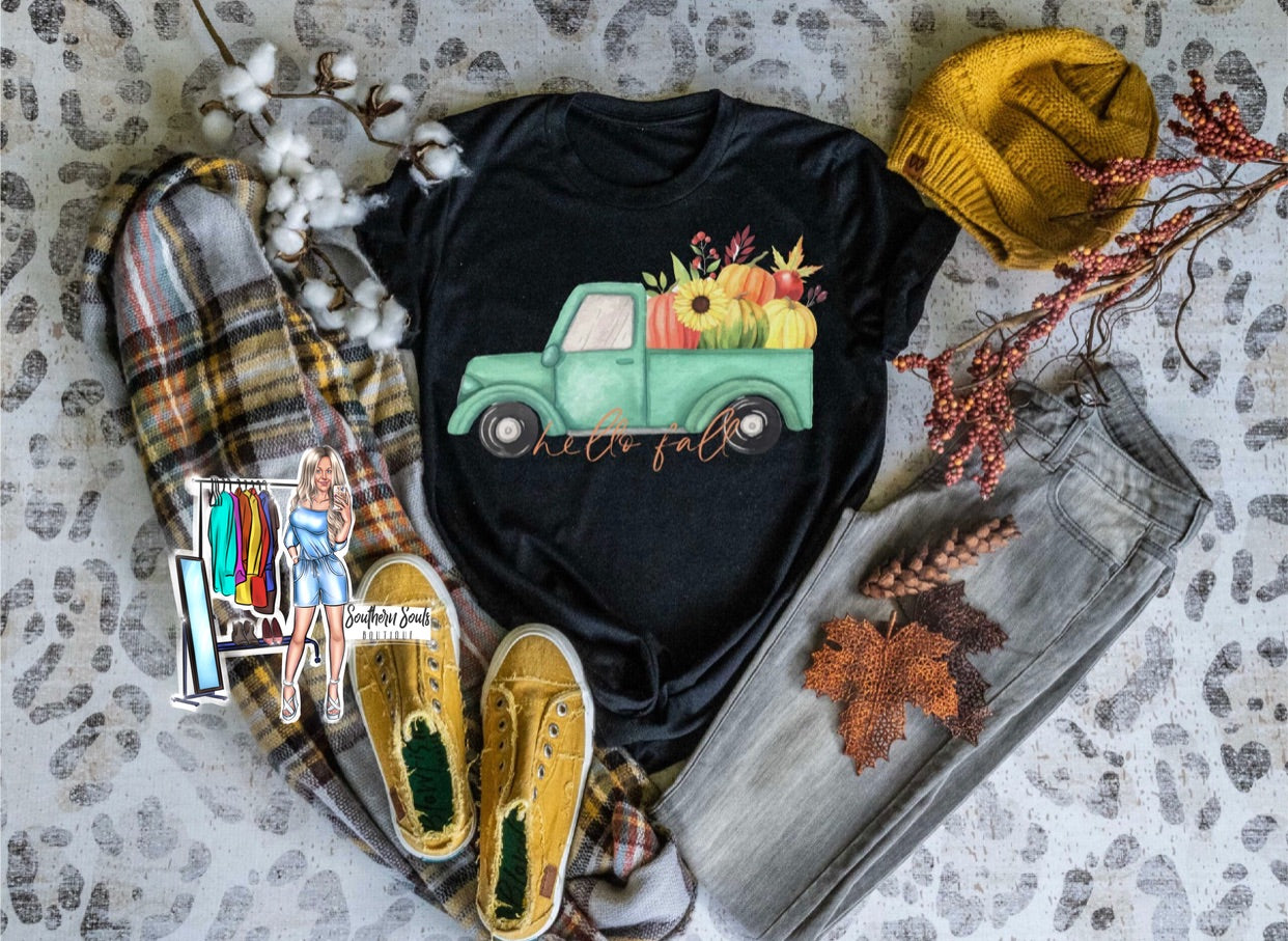 Hello Fall Truck T-Shirt