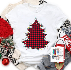 Buffalo Plaid Christmas Tee