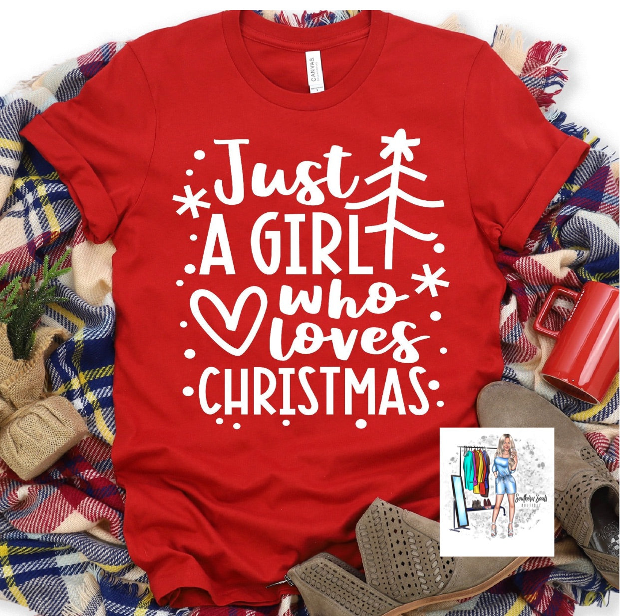 Just A Girl Who Loves Christmas Tee