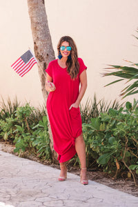 Libby Maxi Dress • Red
