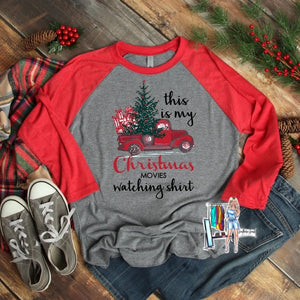 Christmas Watching Raglan Tee