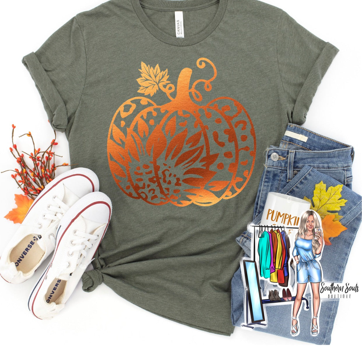 Foil Pumpkin Tee