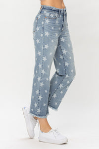 Cropped Star Judy Blue Jeans *Final Sale*