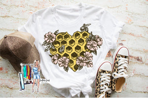 Honeycomb Heart Tee