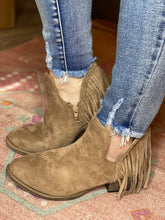 Load image into Gallery viewer, Hollywood Fringe Bootie • Taupe *Final Sale*
